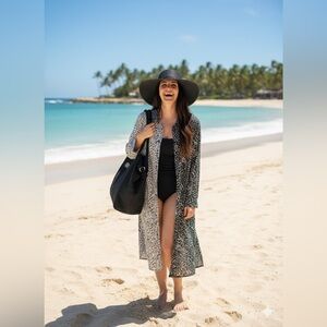 Live 4 Truth Black and White Swim Cover-Up
